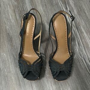Gianni Bini Dark Blue Slingback Heels